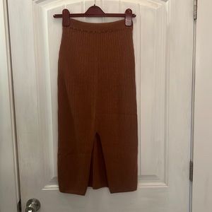 Free People midi skirt with split front